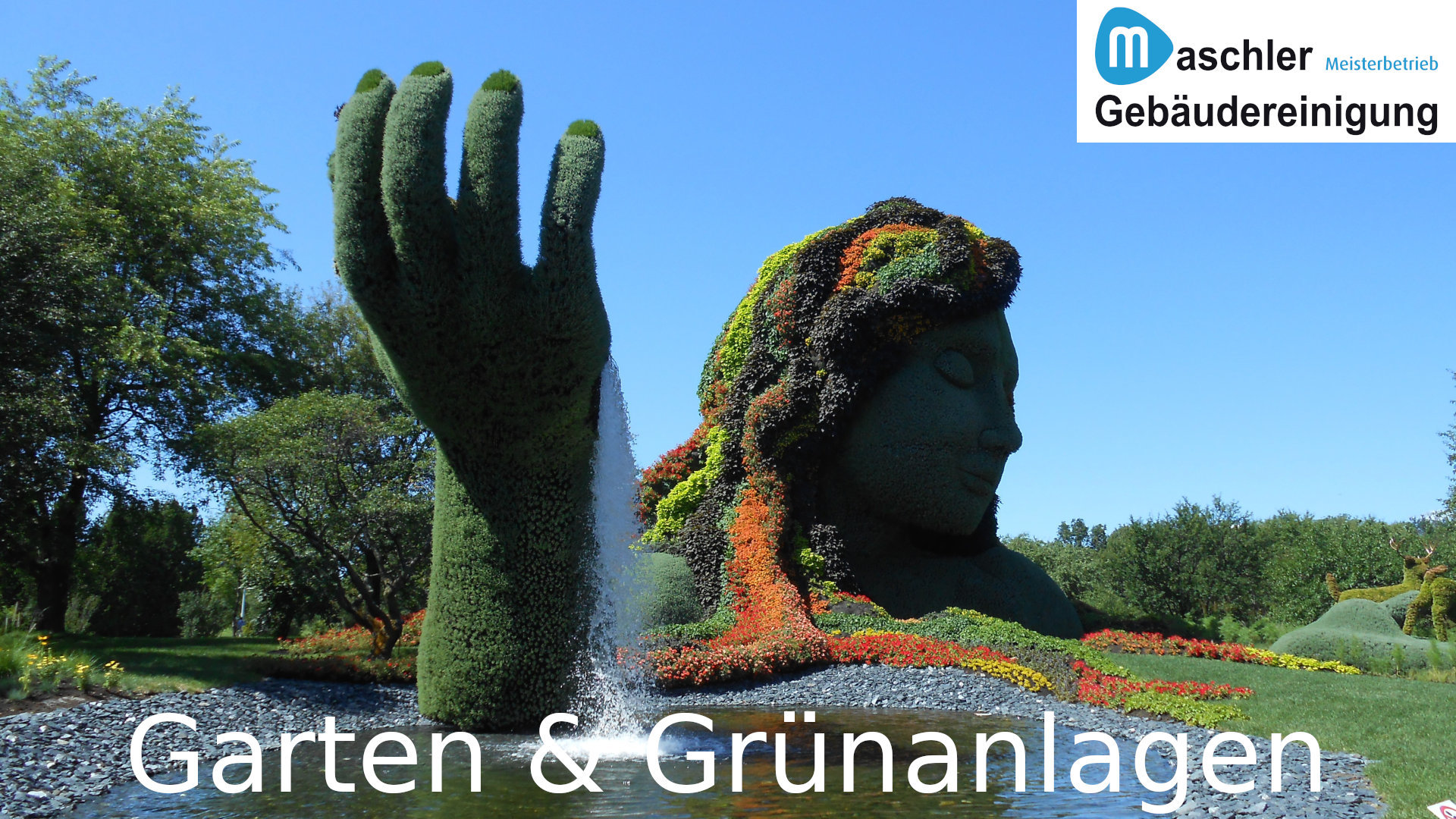 Wir übernehmen die Pflege von Grünanlagen und Gärten Gartenpflege & Grünanlagen Pflege - Gebäudereinigung Maschler GmbH